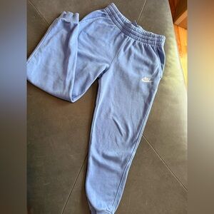 Nike Kids Light Blue Purple Fleece Jogger Pants
